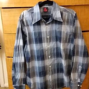 Dolce & Gabanna blue plaid sz L
